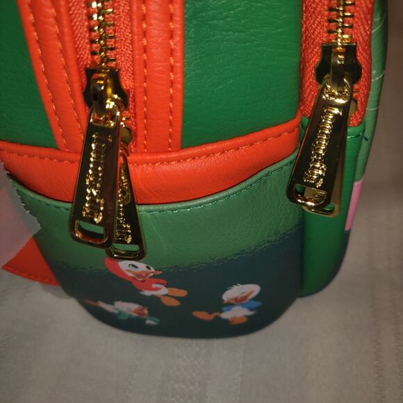 Disney Loungefly Backpack Christmas NWT Tinker Stitch GLOW IN DARK Peter Mickey - Picture 11 of 16